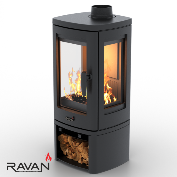 Піч-камін Ravan Elara 10 кВт 2393-