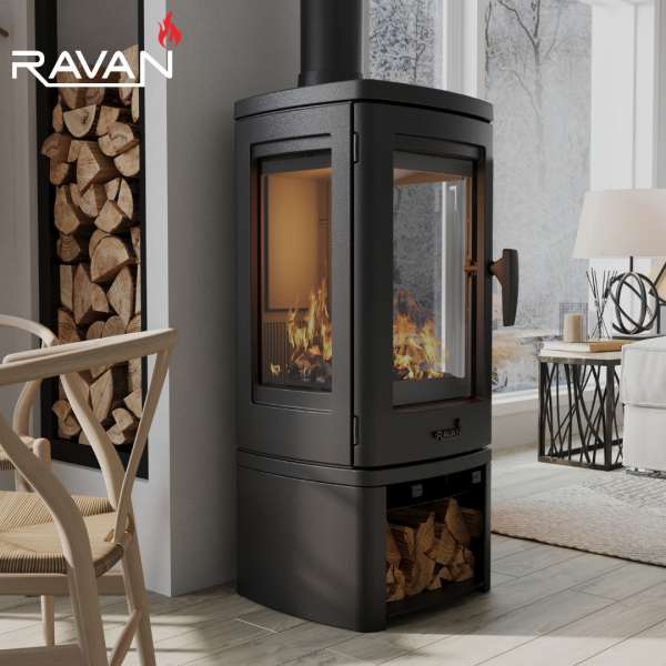 Піч-камін Ravan Elara 10 кВт 2393-