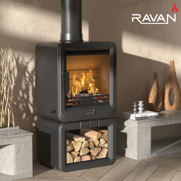 Піч-камін Ravan Savana 8 кВт 2395-