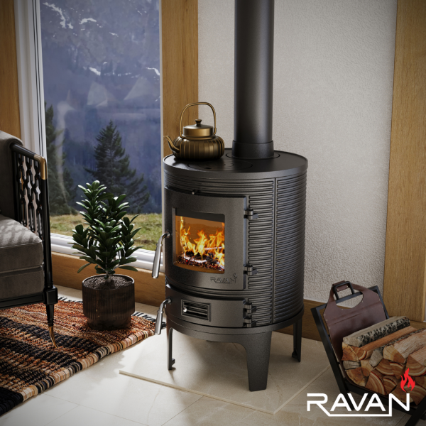 Піч-камін Ravan Monaco 7 кВт 2397-