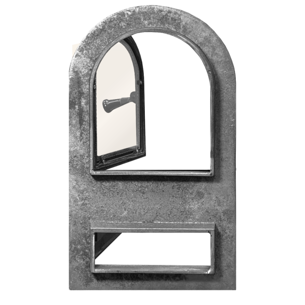 Дверка чавунна пічна Linda Дверцята чавунні пічні Iron Fire Дверцята для печі зі склом 310х530 мм 2330-02