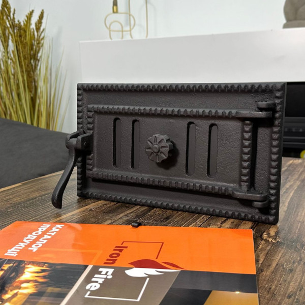 Комплект дверцята пічні для каміна та барбекю Iron Fire Style 35 WG 350х390 мм + піддувальні 315х180 мм 2320-02