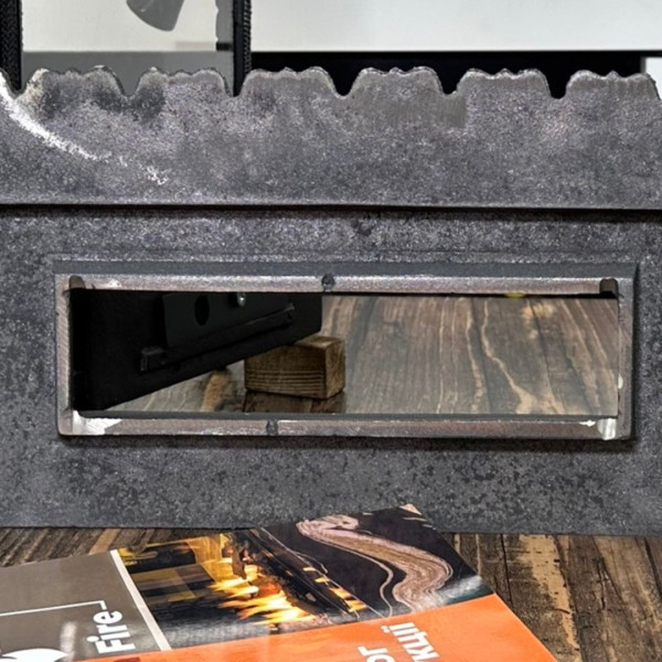 Дверцята чавунні пічні Bastion XL Дверцята чавунні пічні Iron Fire Дверцята для печі зі склом 310х530 мм 2301-02