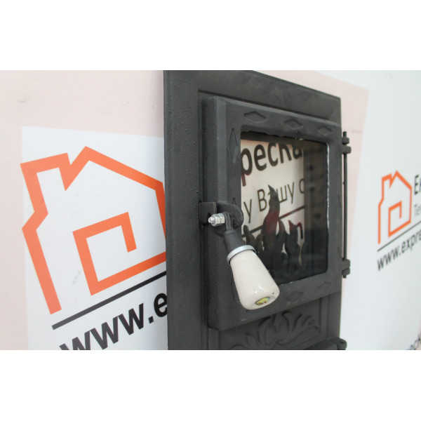 Дверцята пічні зі склом "MORIS" 310х520 мм Дверцята для кухні, барбекю 2292-02