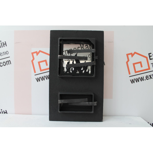 Дверцята пічні зі склом "MORIS" 310х520 мм Дверцята для кухні, барбекю 2292-02