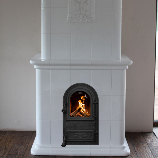 Дверцята чавунні пічні Flower Дверцята чавунні пічні Iron Fire Дверцята для печі зі склом 305х520 мм 2302-02