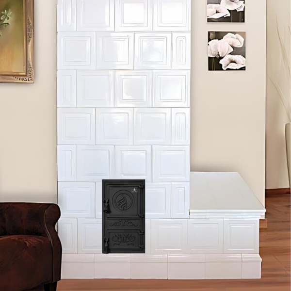 Дверцята чавунні пічні Fiona WG 305x510 мм Дверцята чавунні пічні Iron Fire Чавунні дверцята для печі 2322-02