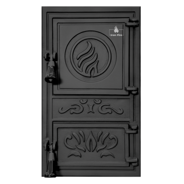 Дверцята чавунні пічні Fiona WG 305x510 мм Дверцята чавунні пічні Iron Fire Чавунні дверцята для печі 2322-02