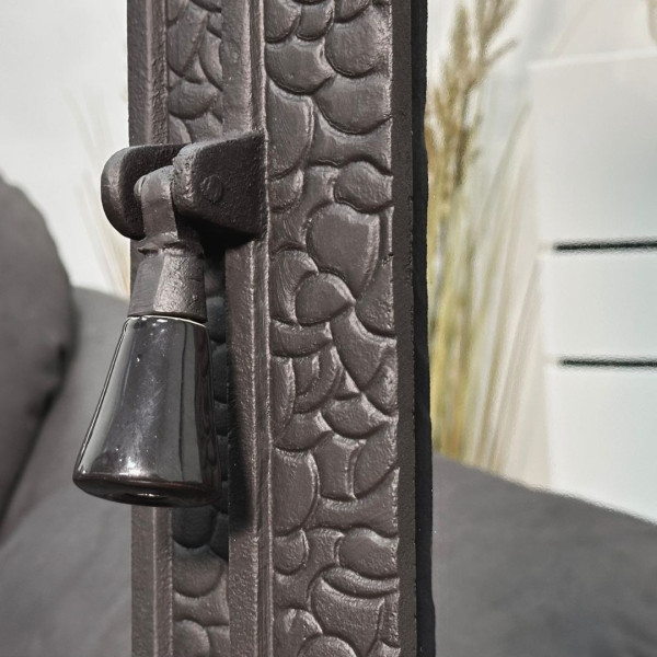 Комплект чавунні дверцята з вогнетривким склом Iron Fire Magnus 700x500 мм + піддувальні 375x175 мм 2312-02