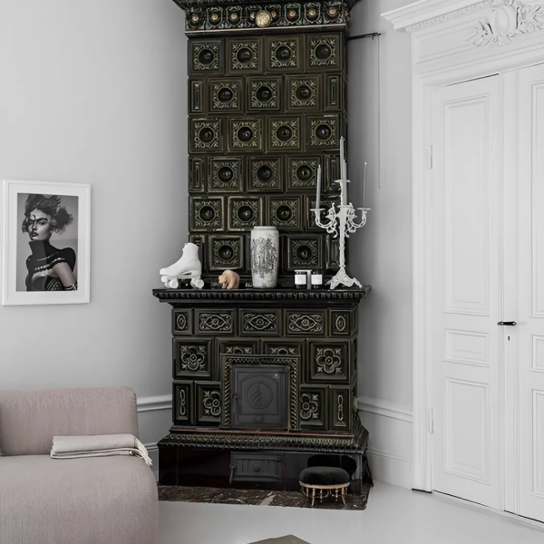 Дверцята чавунні для каміна та барбекю Iron Fire Дверцята топкові чавунні на камін Style 35 WG 350х390 мм 2323-02