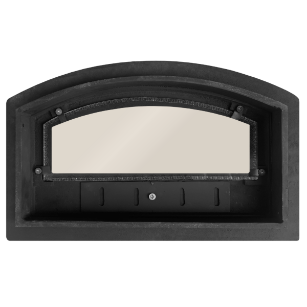 Дверцята чавунні для хлібної печі з вогнетривким склом Iron Fire Дверцята топкові чавунні Vinsit 455х285мм 2333-02