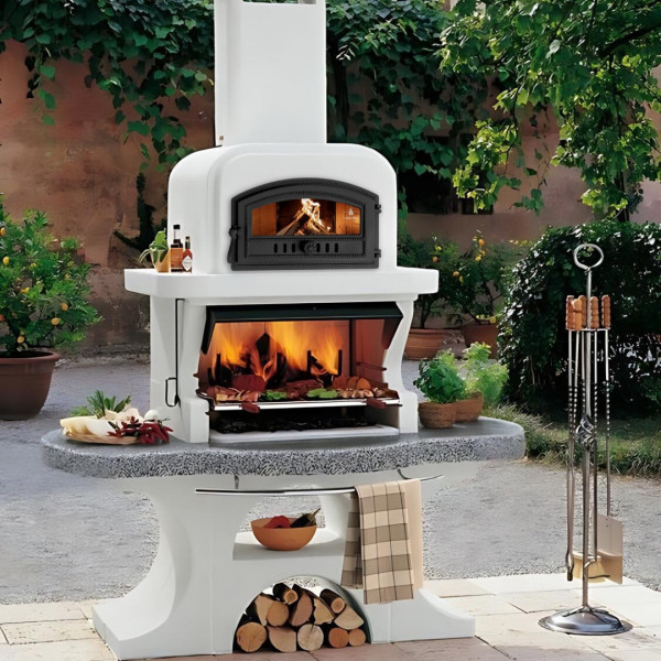 Дверцята чавунні для хлібної печі з вогнетривким склом Iron Fire Дверцята топкові чавунні Vinsit 455х285мм 2333-02