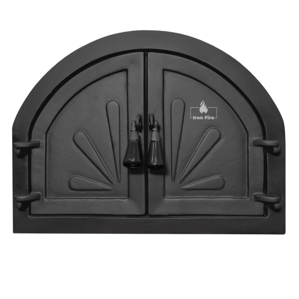Дверцята чавунні для каміна та барбекю Iron Fire Дверцята топкові чавунні на камін Adeline 550х410 мм 2304-02