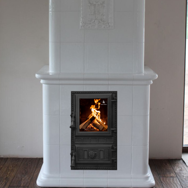 Дверцята чавунні пічні Aventa Дверцята чавунні пічні Iron Fire Дверцята для печі зі склом 295х500 мм 2345-02