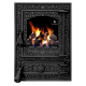 Дверцята чавунні пічні Bastion Дверцята чавунні пічні Iron Fire Дверцята для печі зі склом 370х490 мм 2295-02