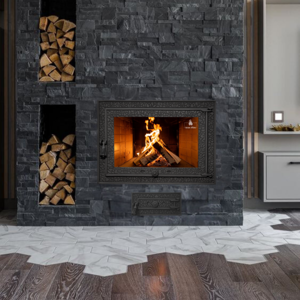 Дверцята зольників Bastion Чавунні дверцята піддувальні Iron Fire Чавун двері піддувальні 375x175 мм 2315-02