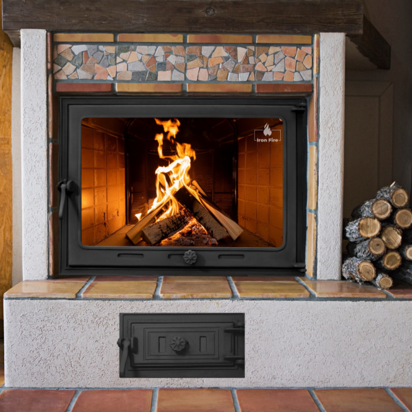 Дверцята зольників Style 50 Чавунні дверцята піддувальні Iron Fire Чавун двері піддувальні 315х165 мм 2305-02