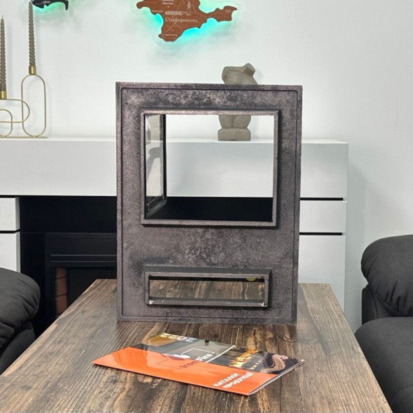 Дверцята чавунні пічні Vision Дверцята чавунні пічні Iron Fire Дверцята для печі зі склом 310х530 мм 2346-02