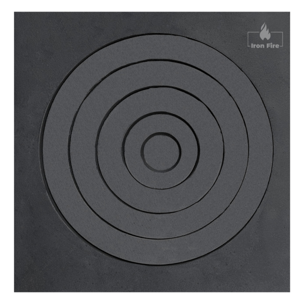 Чавунна варильна плита під казан для печі та груби 520х545 мм Варильні чавунні плити для печі Iron Fire 2356-02