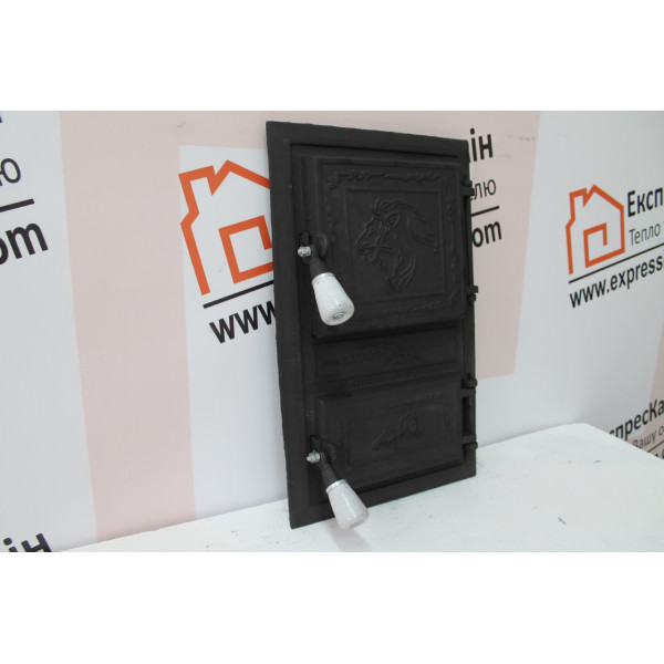 Дверцята чавунні пічні Ben 300x470 мм Дверцята чавунні пічні Iron Fire Чавунні дверцята для печі 2297-02