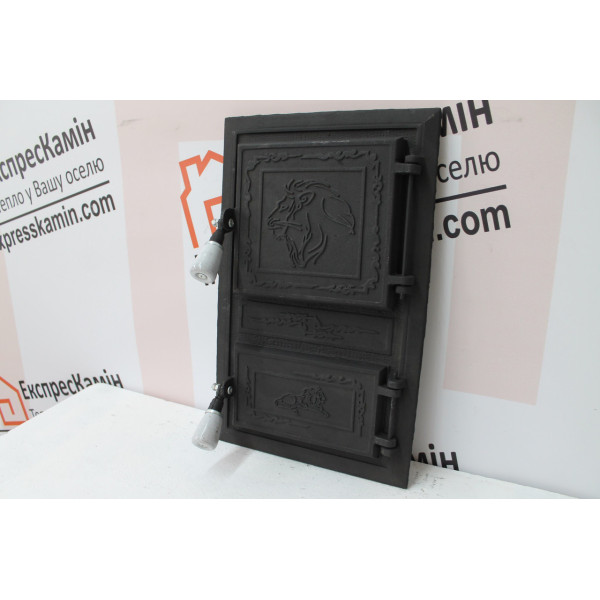 Дверцята чавунні пічні Ben 300x470 мм Дверцята чавунні пічні Iron Fire Чавунні дверцята для печі 2297-02