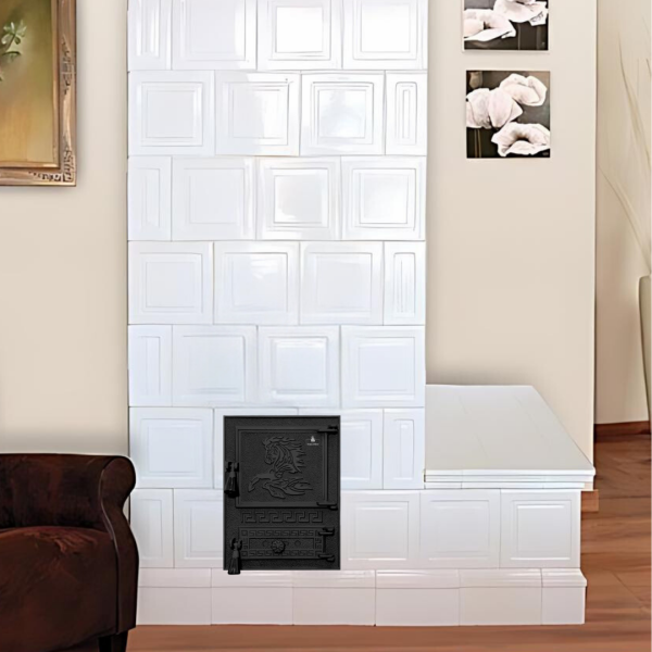 Дверцята чавунні пічні Versace WG Дверцята чавунні пічні Iron Fire Чавунні дверцята для печі 310х530 мм 2348-02