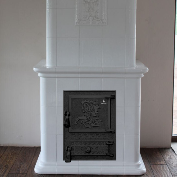 Дверцята чавунні пічні Versace WG Дверцята чавунні пічні Iron Fire Чавунні дверцята для печі 310х530 мм 2348-02