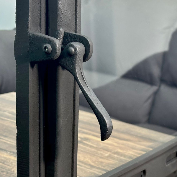 Дверцята чавунні для каміна з вогнетривким склом Iron Fire Дверцята топкові чавунні Style 75 730х540 мм 2308-02