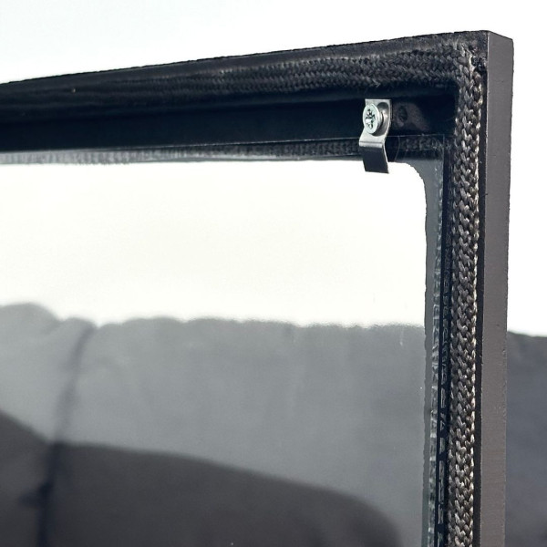 Дверцята чавунні для каміна з вогнетривким склом Iron Fire Дверцята топкові чавунні Style 75 730х540 мм 2308-02