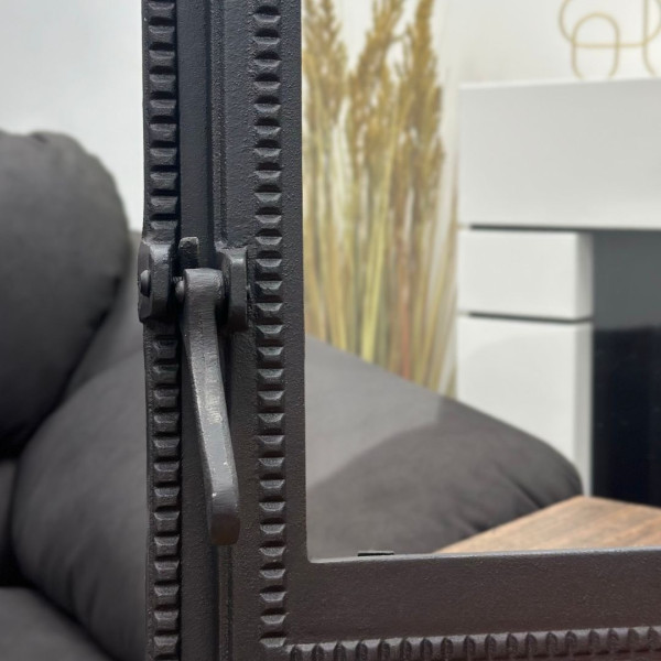 Комплект чавунні дверцята з вогнетривким склом Iron Fire Sandra 575х475 мм + піддувальні 315х180 мм 2338-02