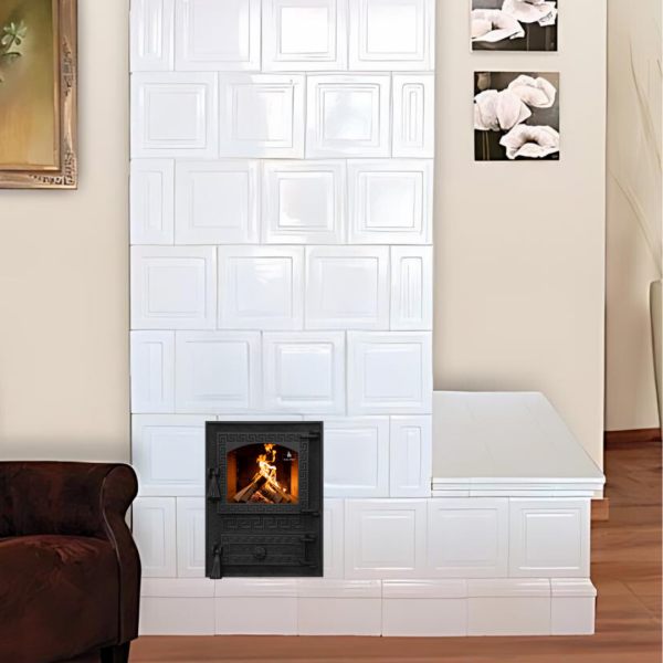 Дверцята чавунні пічні Versace Дверцята чавунні пічні Iron Fire Дверцята для печі зі склом 370х485 мм 2349-02