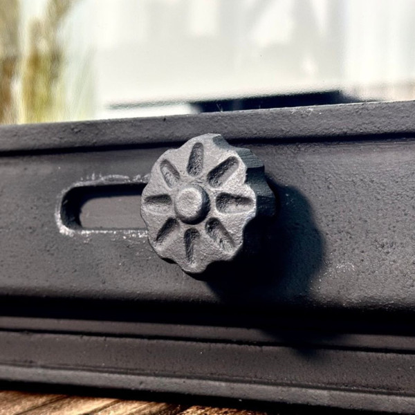 Комплект чавунні дверцята з вогнетривким склом Iron Fire Style 75 730х540 мм + піддувальні 315х165 мм 2339-02